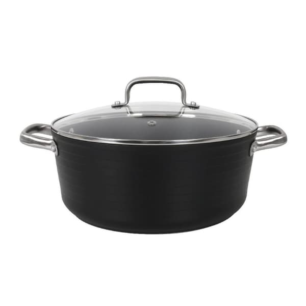Kastrull med glaslock Quttin Spiral Ø 28 cm Smitt aluminium (2 antal)
