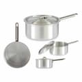 Miniatyrbillede 2 af 3: Kasserolle med låg Kinvara 100020 Sølvfarvet Aluminium 2 L 20 x 12 x 35,5 cm (10 enheder)