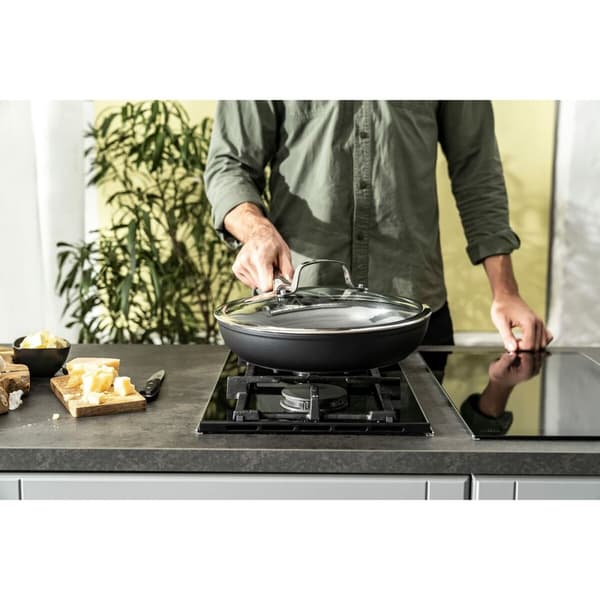 Stegepande Ballarini ALBG0L0.20U Hvid Sort/Sølvfarvet Rustfrit stål Aluminium Titanium Ø 20 cm