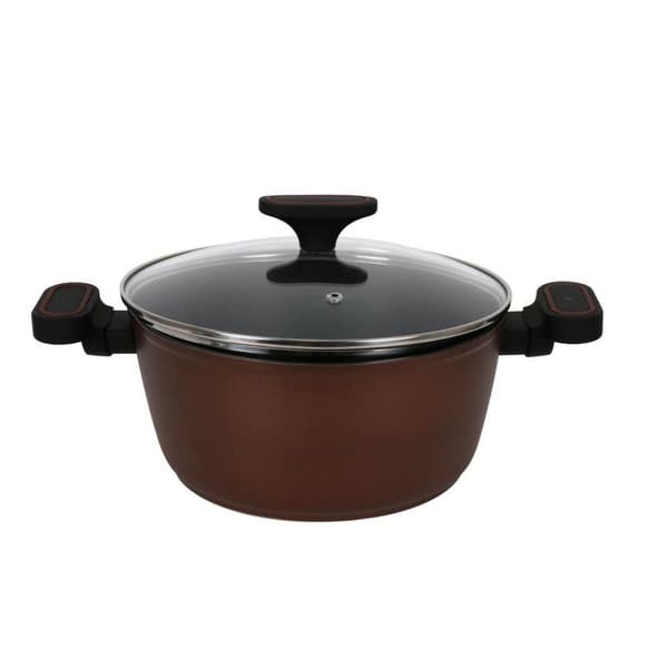 Gryde Med Glaslåg Quttin Sahara Smedet aluminium Brun 42 x 29 x 4,5 cm (4 enheder)