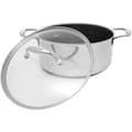 Miniatyrbillede 1 af 7: Gryde med låg Kohersen 71104 Sølvfarvet Rustfrit stål Aluminium Ø 24 cm 4,9 L