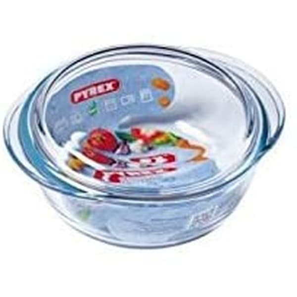 Gryde Med Låg Pyrex 1,4 L Hvid Gennemsigtig