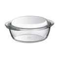 Miniatyrbillede 1 af 11: Gryde Med Låg Pyrex 1,4 L Hvid Gennemsigtig