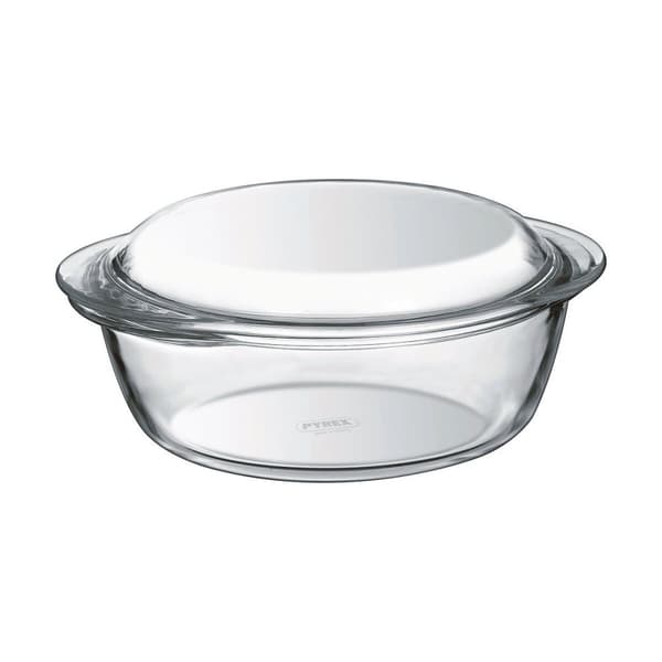 Gryde Med Låg Pyrex 1,4 L Hvid Gennemsigtig