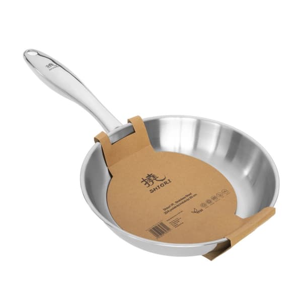 Shiori 撓 Stekpanna i rostfritt stål 304 utan beläggning, induktion, 20 cm