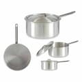 Miniatyrbillede 2 af 3: Kasserolle med låg Kinvara 100023 Sølvfarvet Aluminium Ø 24 cm 5 L (10 enheder)