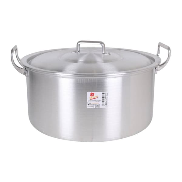 Gryde Med Låg Aluminium 44 x 39 x 21 cm (2 enheder)