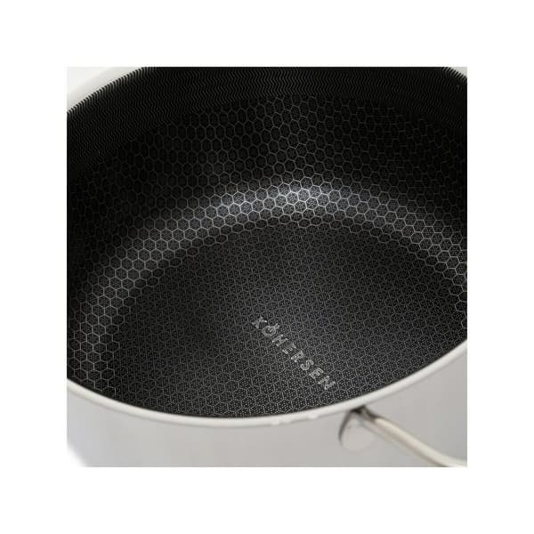 Gryde med låg Kohersen 71104 Sølvfarvet Rustfrit stål Aluminium Ø 24 cm 4,9 L
