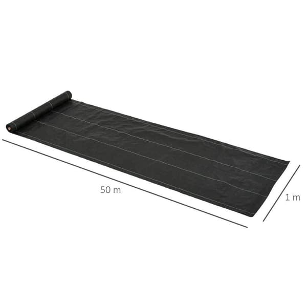 Rootz Weed Barrier Stof - Landskabsstof - Anti-weed Stof - Holdbar Praktisk Design - 50m x 1m