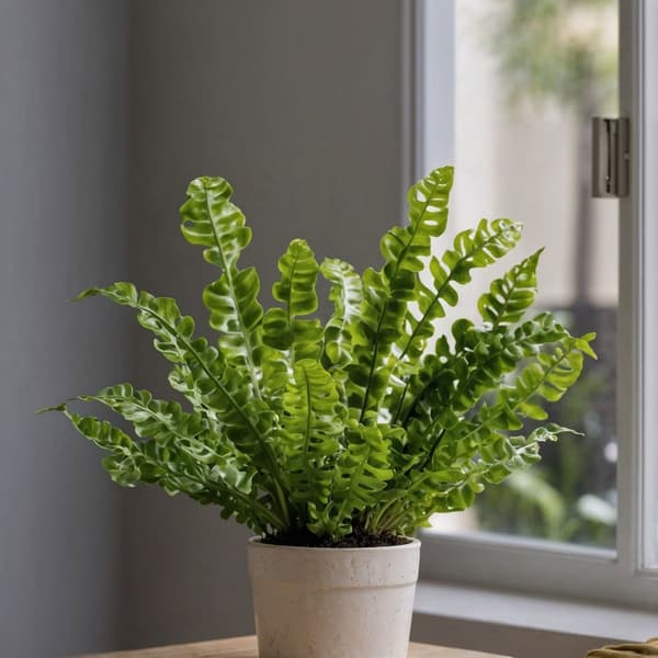 Fågelbobräken - Set om 2 - Asplenium nidus 'Crispy Wave' - Höjd 25-40cm - ⌀12cm