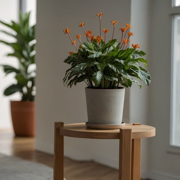 Kalatea Eviga Flamman - Set om 2 - Calathea crocata - Höjd 40-50cm - ⌀14cm