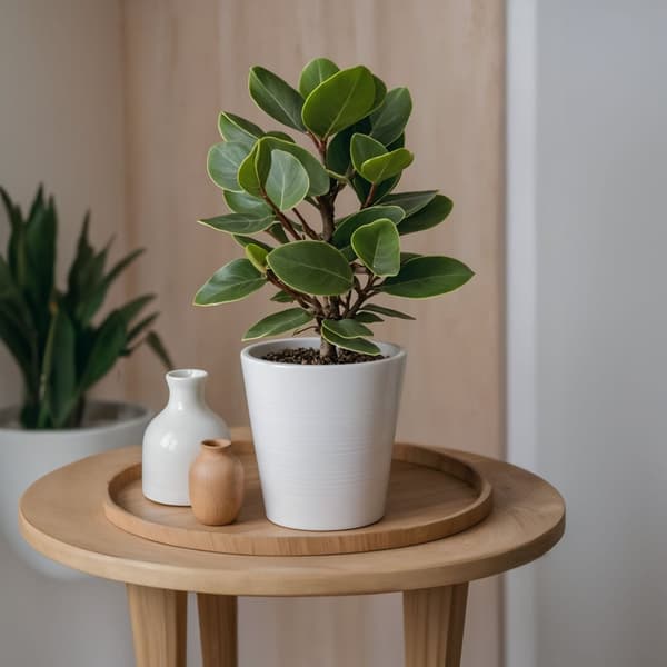 Autografplante - Sæt med 4 - Clusia rosea 'Princess' - Højde 25-35cm - ⌀12cm