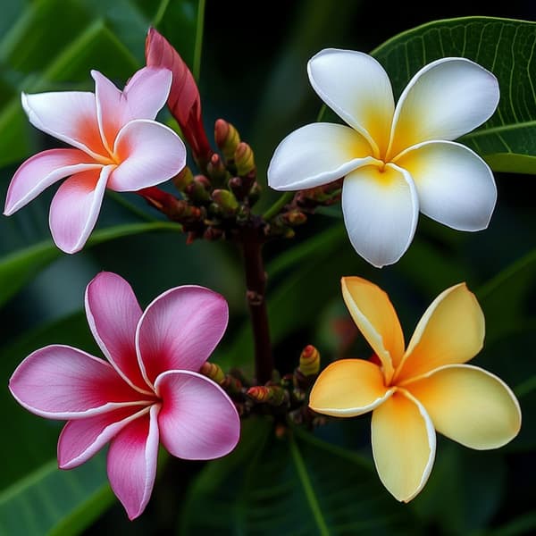 Frangipani - Plumeria rubra - Højde 45-55cm - ⌀17cm