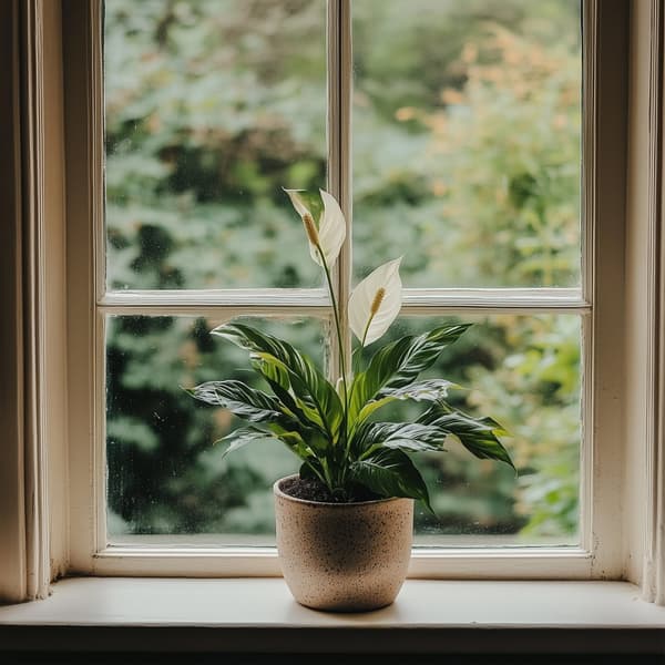Fredslilje - Sæt med 4 - Spathiphyllum 'Lima' - Højde 60-75cm - ⌀12cm