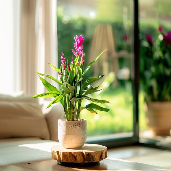 Thailandsk juvel - Curcuma alismatifolia 'Siam Supreme' - Højde 70-90cm - ⌀19cm