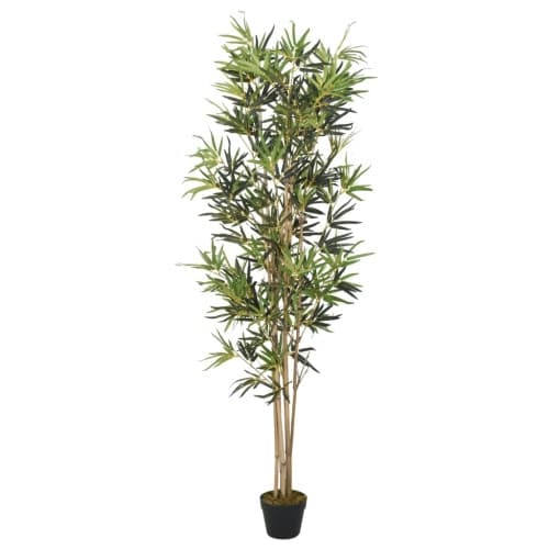 Konstväxt bambu 1104 blad 180 cm grön