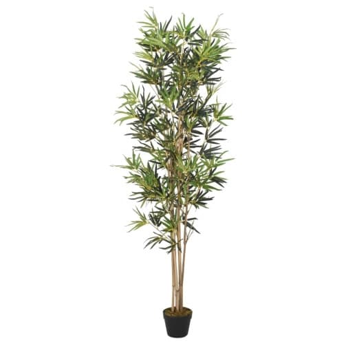 Konstväxt bambu 552 blad 120 cm grön