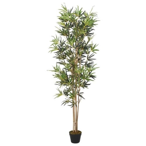 Konstväxt bambu 368 blad 80 cm grön