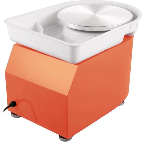 Pladespiller - Elektrisk - 28cm - Inkl. tilbehør - 350W - 220V - Orange - Drejning