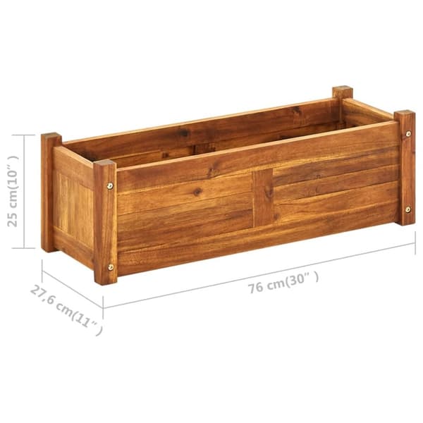 vidaXL Høybed akasietre 76x27,6x25 cm