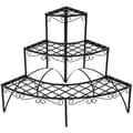 Miniatyrbillede 1 af 7: Plantetrappe rund med 3 trin ca. 60x60x60cm - sort