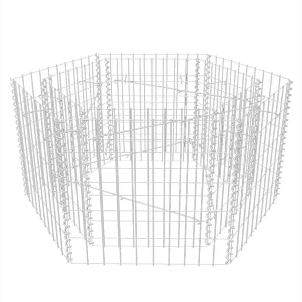 vidaXL Gabion høybed sekskantet 100x90x50 cm