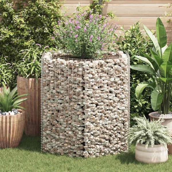 vidaXL sekskantet gabion-højbed 100x90x100 cm