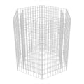 Miniatyrbillede 4 af 5: vidaXL sekskantet gabion-højbed 100x90x100 cm