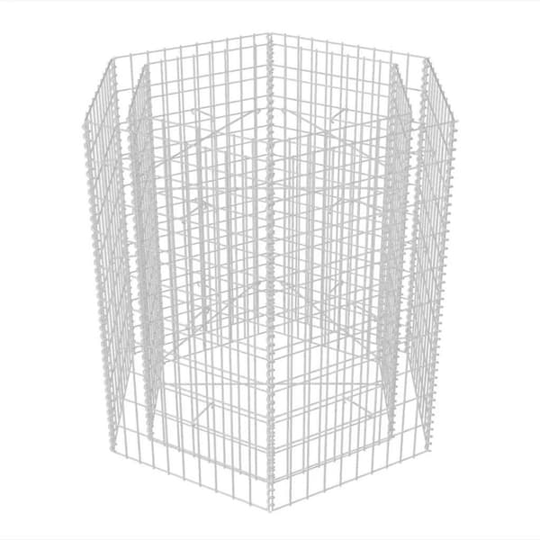 vidaXL sekskantet gabion-højbed 100x90x100 cm
