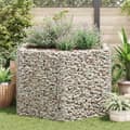 Pikkukuva 3 / 5: vidaXL Korotettu kuusikulmainen gabion-/kivikorikehys 160x140x100 cm