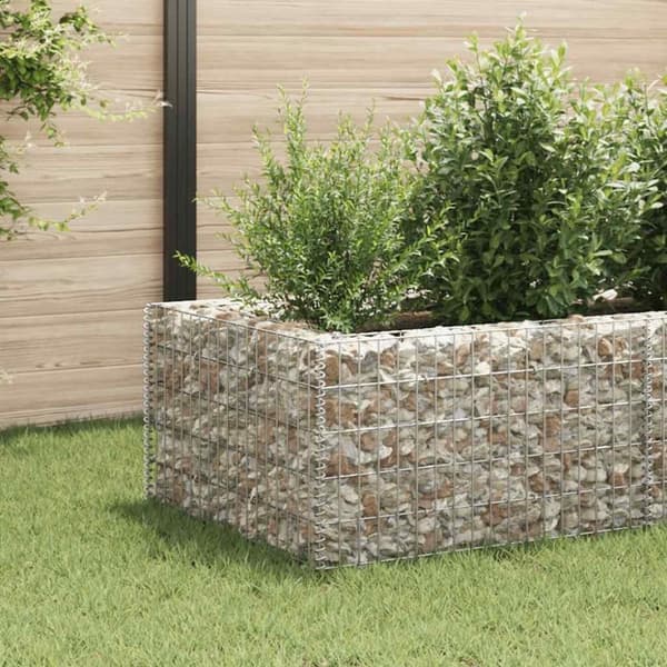 vidaXL Gabion høybed stål 360x90x50 cm