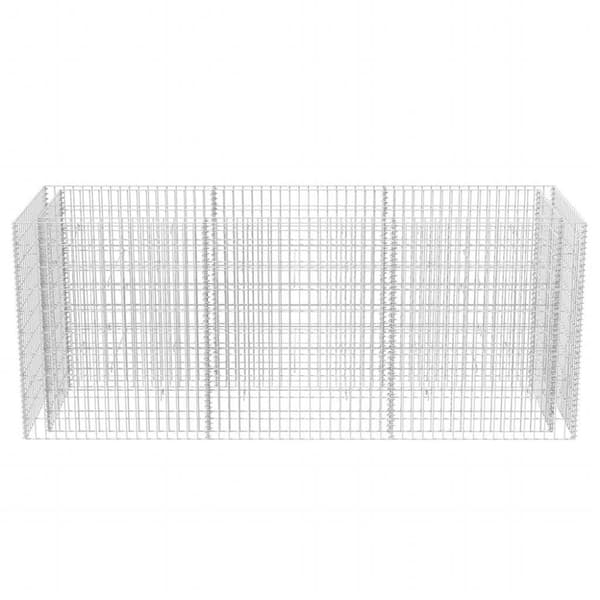 vidaXL Gabion høybed stål 270x90x100 cm