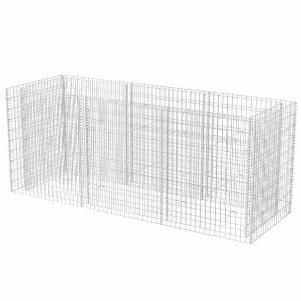 vidaXL Gabion høybed stål 270x90x100 cm