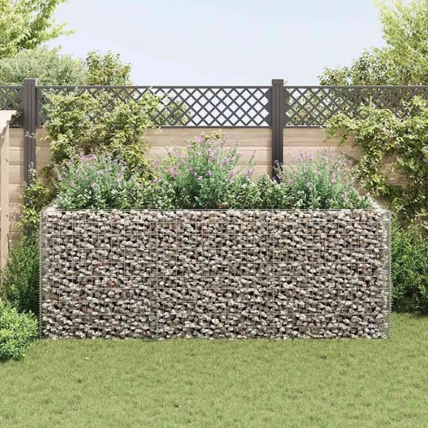 vidaXL Gabion høybed stål 270x90x100 cm