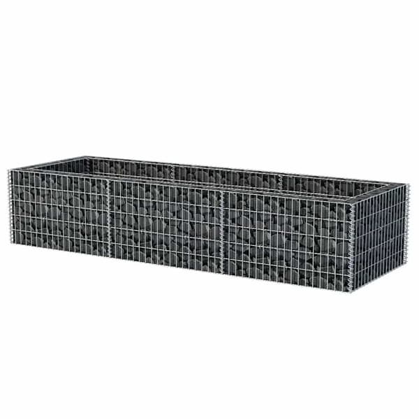 vidaXL gabion-højbed 270x90x50 cm stål