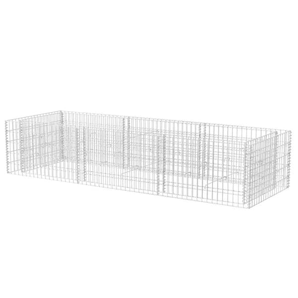 vidaXL gabion-højbed 270x90x50 cm stål