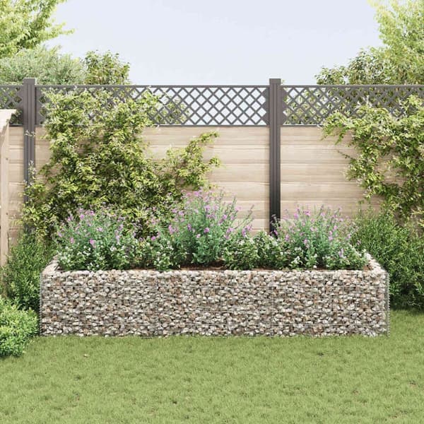 vidaXL gabion-højbed 270x90x50 cm stål