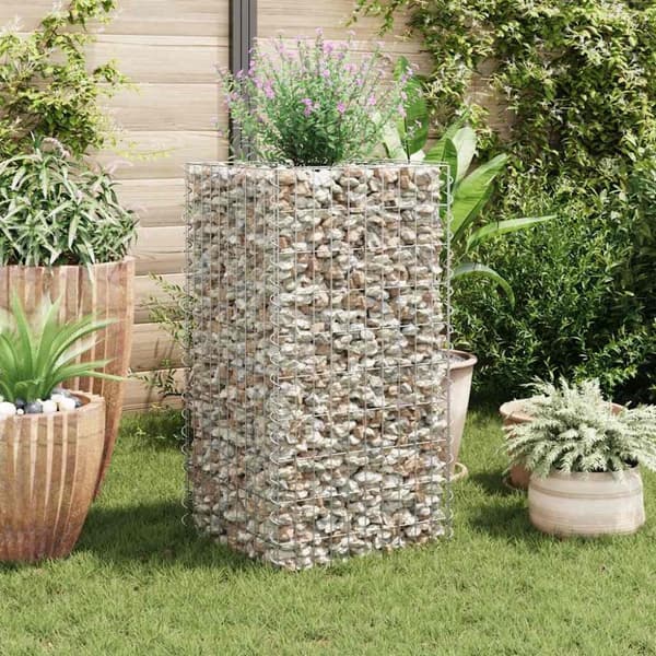 vidaXL Gabion høybed stål 50x50x100 cm