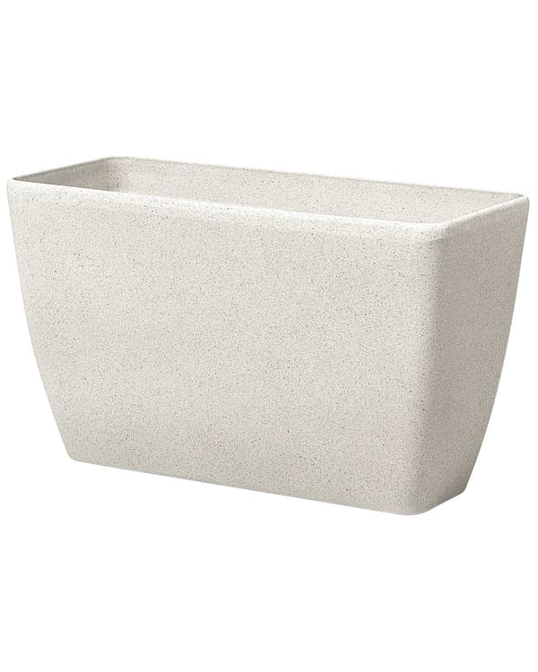 Kruka Beige Sten Blomsterkruka 74 x 32 x 45 cm Modern Minimalistisk Utomhus Inomhus Inredning Tillbehör