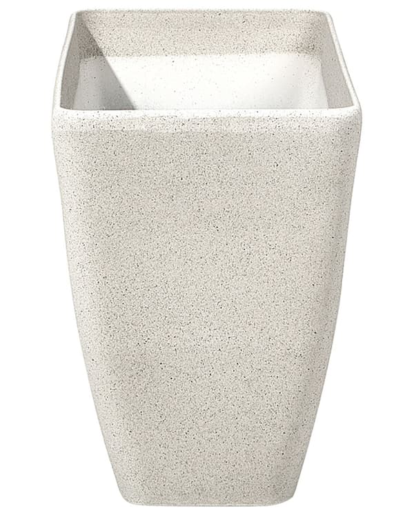 Kruka Beige Sten Blomsterkruka 74 x 32 x 45 cm Modern Minimalistisk Utomhus Inomhus Inredning Tillbehör