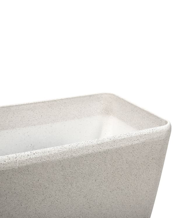 Kruka Beige Sten Blomsterkruka 74 x 32 x 45 cm Modern Minimalistisk Utomhus Inomhus Inredning Tillbehör