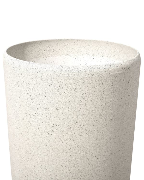 Kruka Beige Sten Hög Blomkruka 75 x ø 39 cm Modern Minimalistisk Utomhus Inomhus Dekor Tillbehör