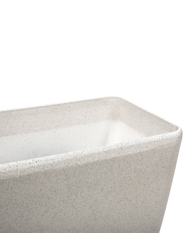 Kruka Beige Sten Blomsterkruka 60 x 27 x 41 cm Modern Minimalistisk Utomhus Inomhus Inredning Tillbehör