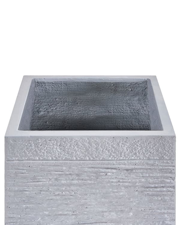 Kruka Vit Fiberlera 30 x 28 cm Massiv Fyrkantig UV-beständig