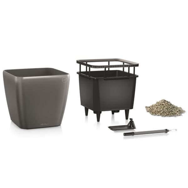 LECHUZA plantekrukke Quadro 43 LS ALL-IN-ONE trækul 16183