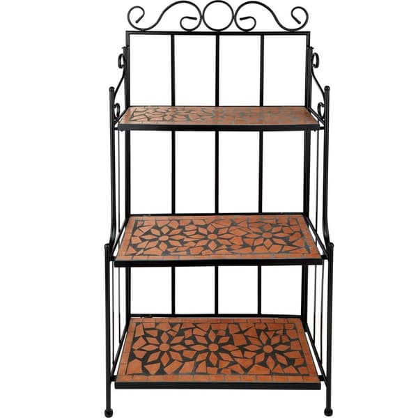 Blomhylla i Mosaik, 3 hyllplan - terrakotta