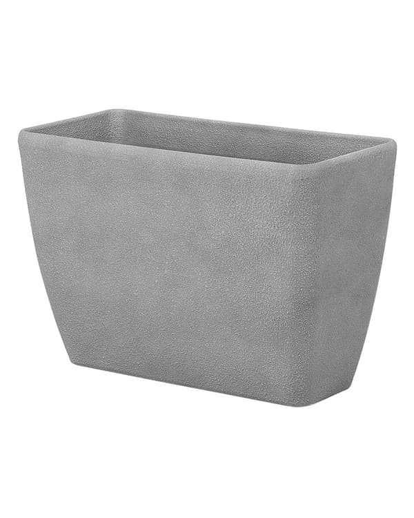 Urtepotte Grå Stenblanding Polyresin Olefin Fiber 41 / 45 cm Blomster Plantekasse Moderne Udendørs Indendørs Dekoration Tilbehør