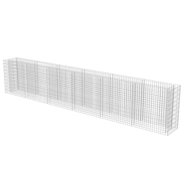 vidaXL gabion-højbed 540x50x100 cm galvaniseret stål