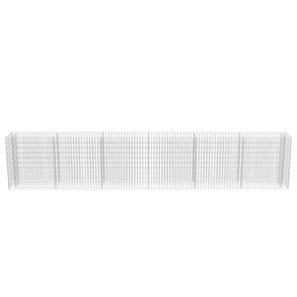 vidaXL gabion-højbed 540x50x100 cm galvaniseret stål