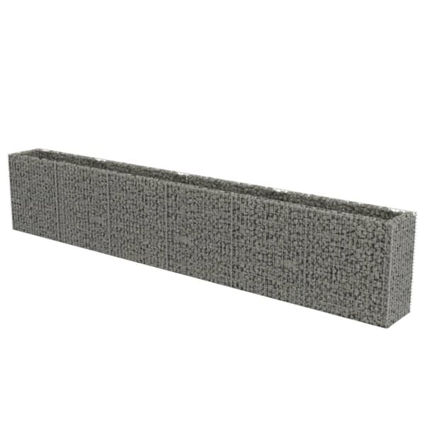 vidaXL gabion-højbed 540x50x100 cm galvaniseret stål